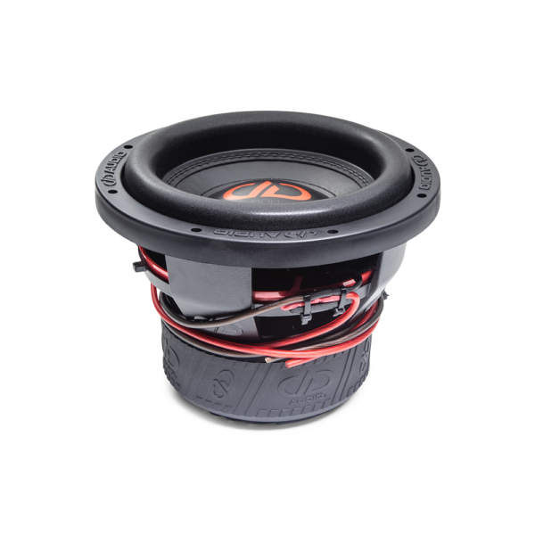 600f Series Subwoofers photo angled top to bottom showing surround basket motor boot 1 1