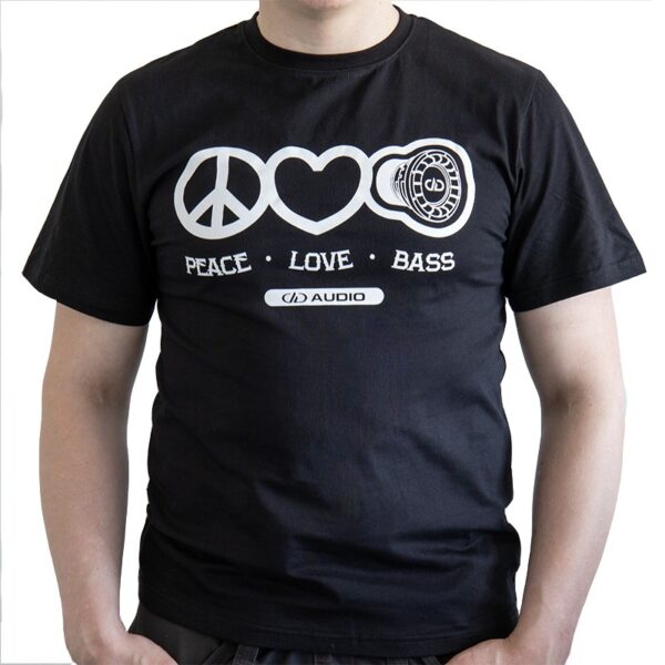 DD T SHIRT L LOVE PEACE BASS