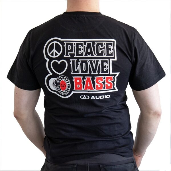 DD T SHIRT XL LOVE PEACE BASS 2